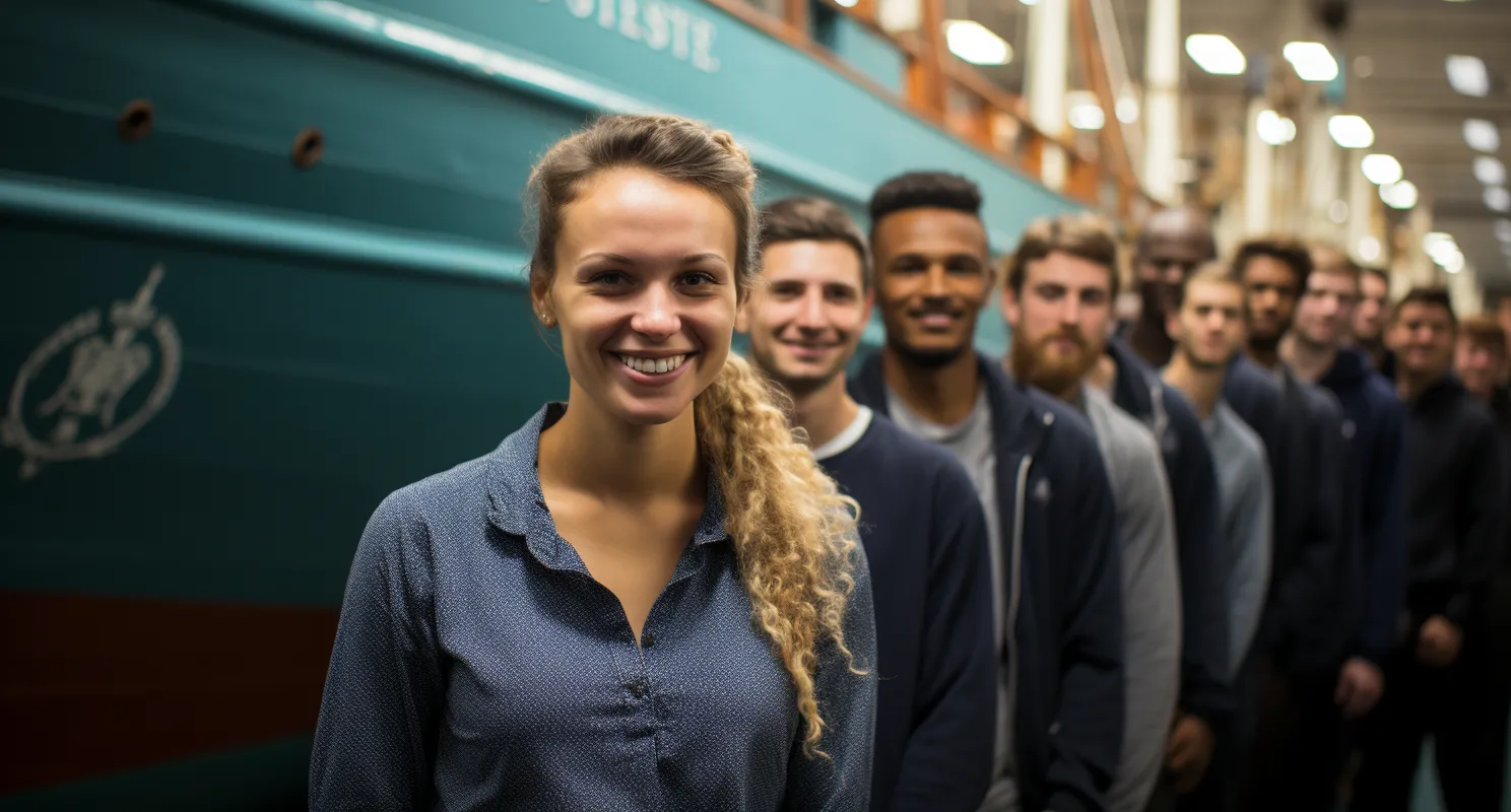Maritime Students Learning Online