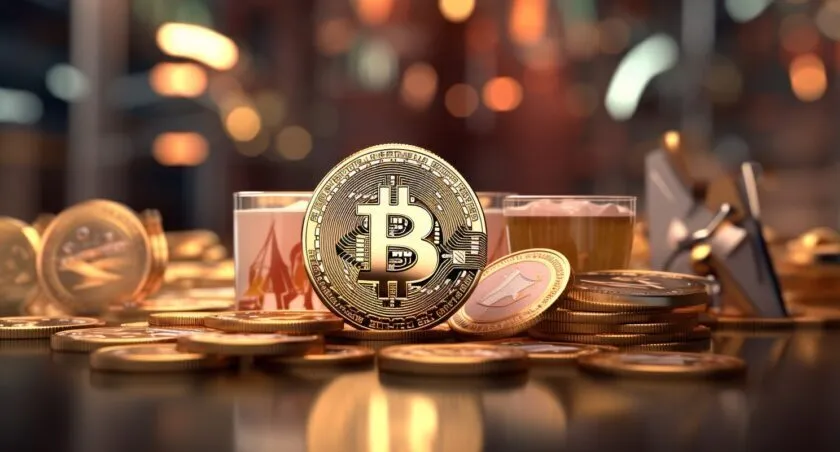 Crypto Wallet And Magnifying Glass
