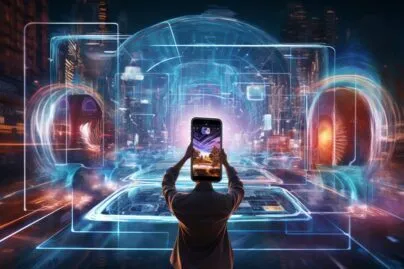 Mobile Marketing Convergence Illustration