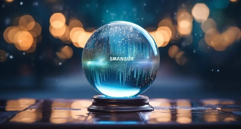 Crystal Ball With Samsung Logo