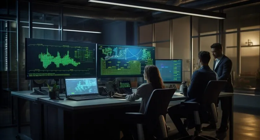 Offshore Software Development Team At Work