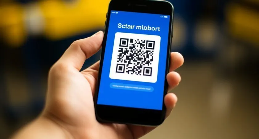 Person Scanning A Walmart Gift Card's Barcode