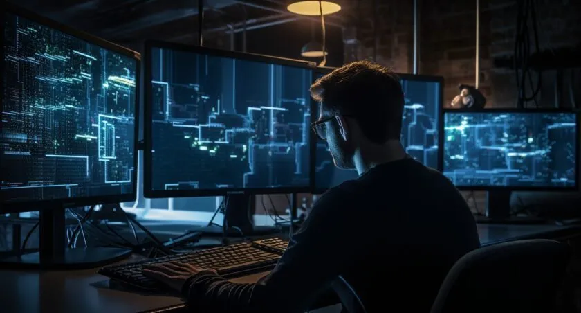 QA Tester Analyzing Code
