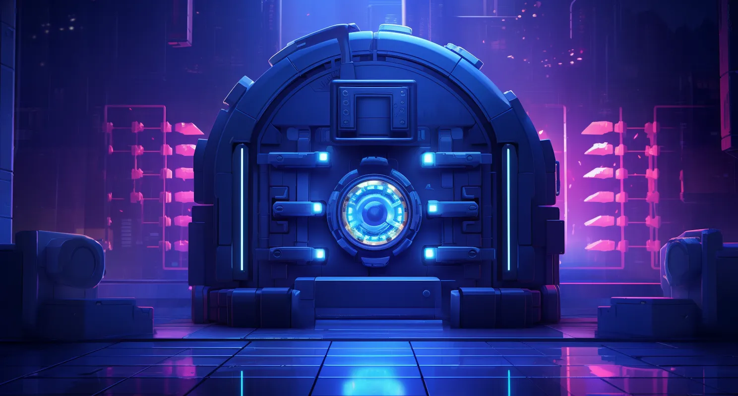 Secure Digital Vault Illustration