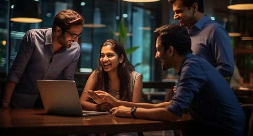 Team Of Mumbai Based Developers At Work