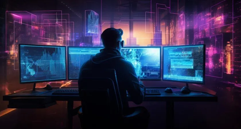 Trader Analyzing Crypto Trends