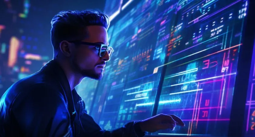 Trader Analyzing Market Data