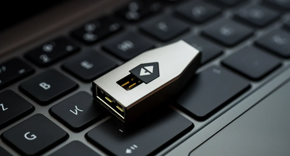 USB Drive With Software Update Symbol