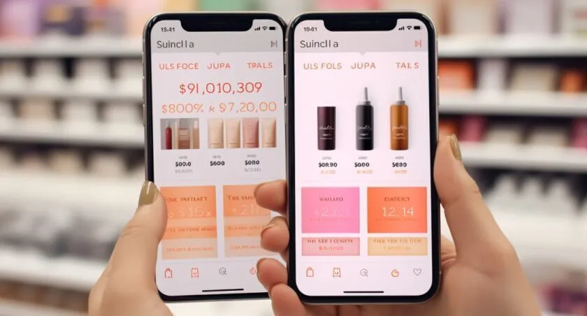 Ulta Price Comparison App On Smartphone Screen
