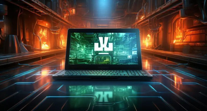 Wordpress Logo On A Vibrant Digital Canvas