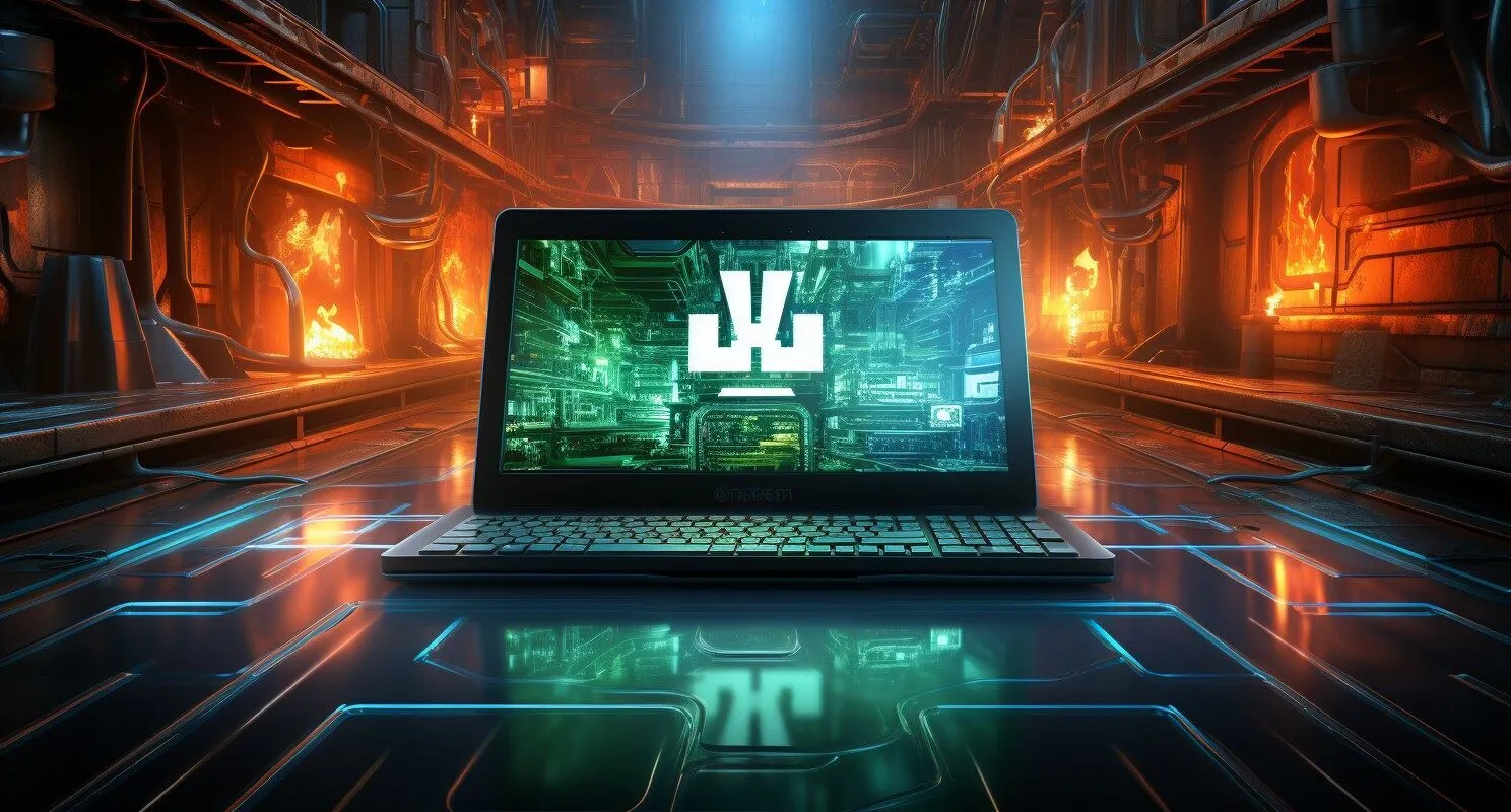 Wordpress Logo On A Vibrant Digital Canvas