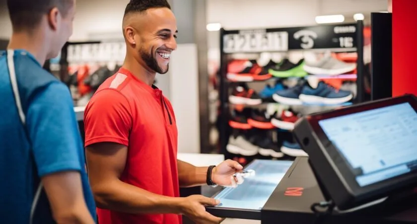 Customer Returning An Online Footlocker Order In Store