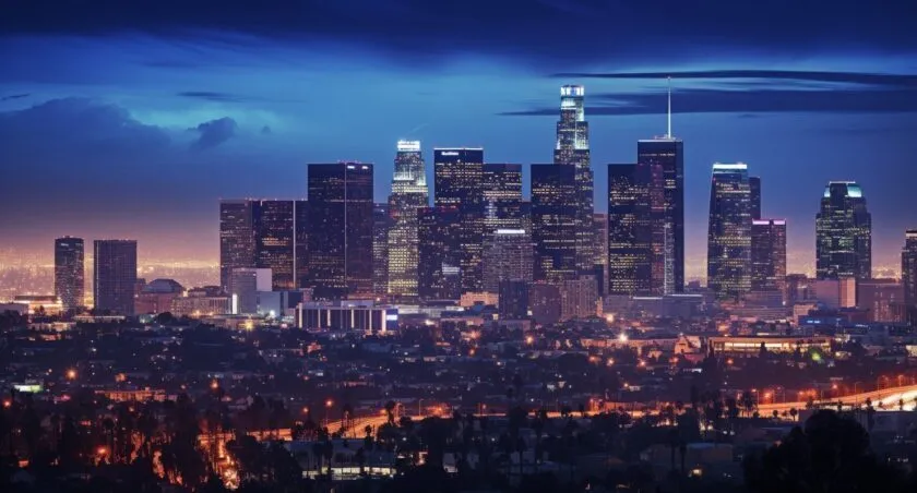 Vibrant Cityscape Of Los Angeles