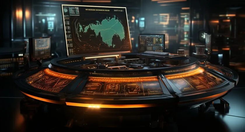 A Futuristic Bitcoin Trading Interface