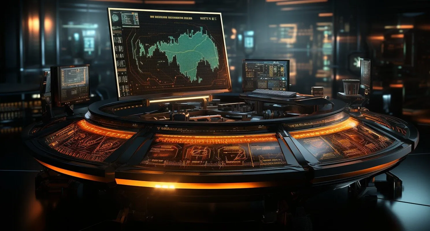 A Futuristic Bitcoin Trading Interface