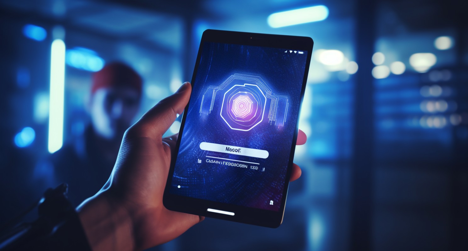 A Futuristic Cityscape With Cryptocurrency Elements