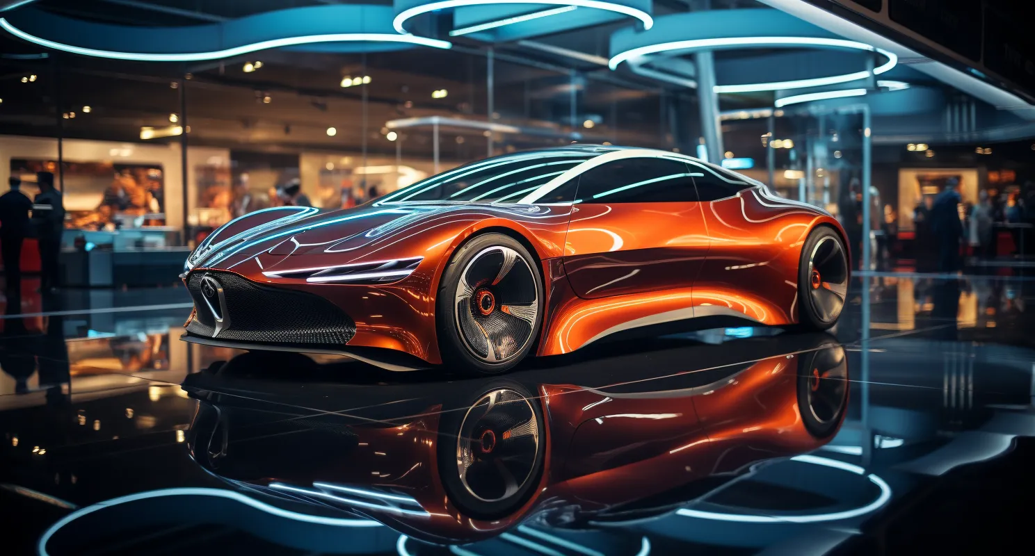 A Futuristic Digital Car Showroom