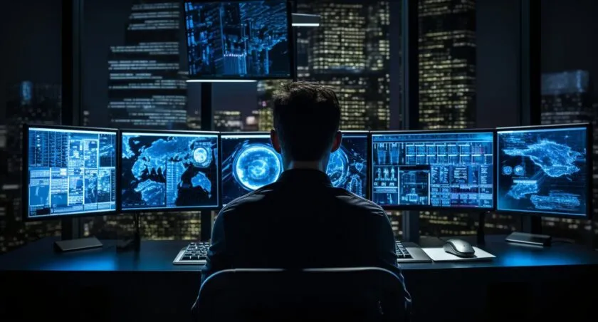 A Person Analyzing Cryptocurrency Data On A Computer