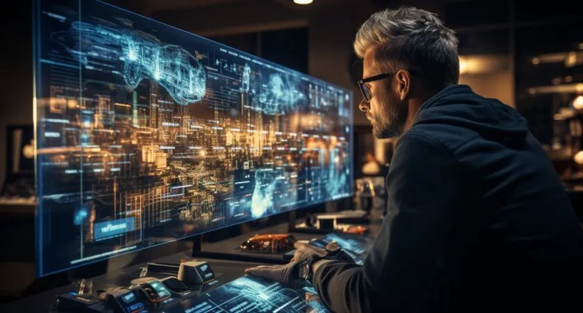 A Software Developer Adjusting Wip Limits On A Touchscreen