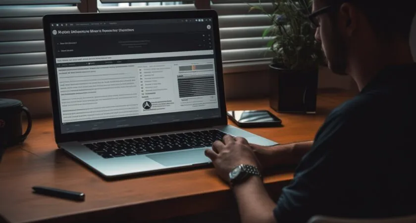 A Person Adjusting Privacy Settings On A Computer Screen
