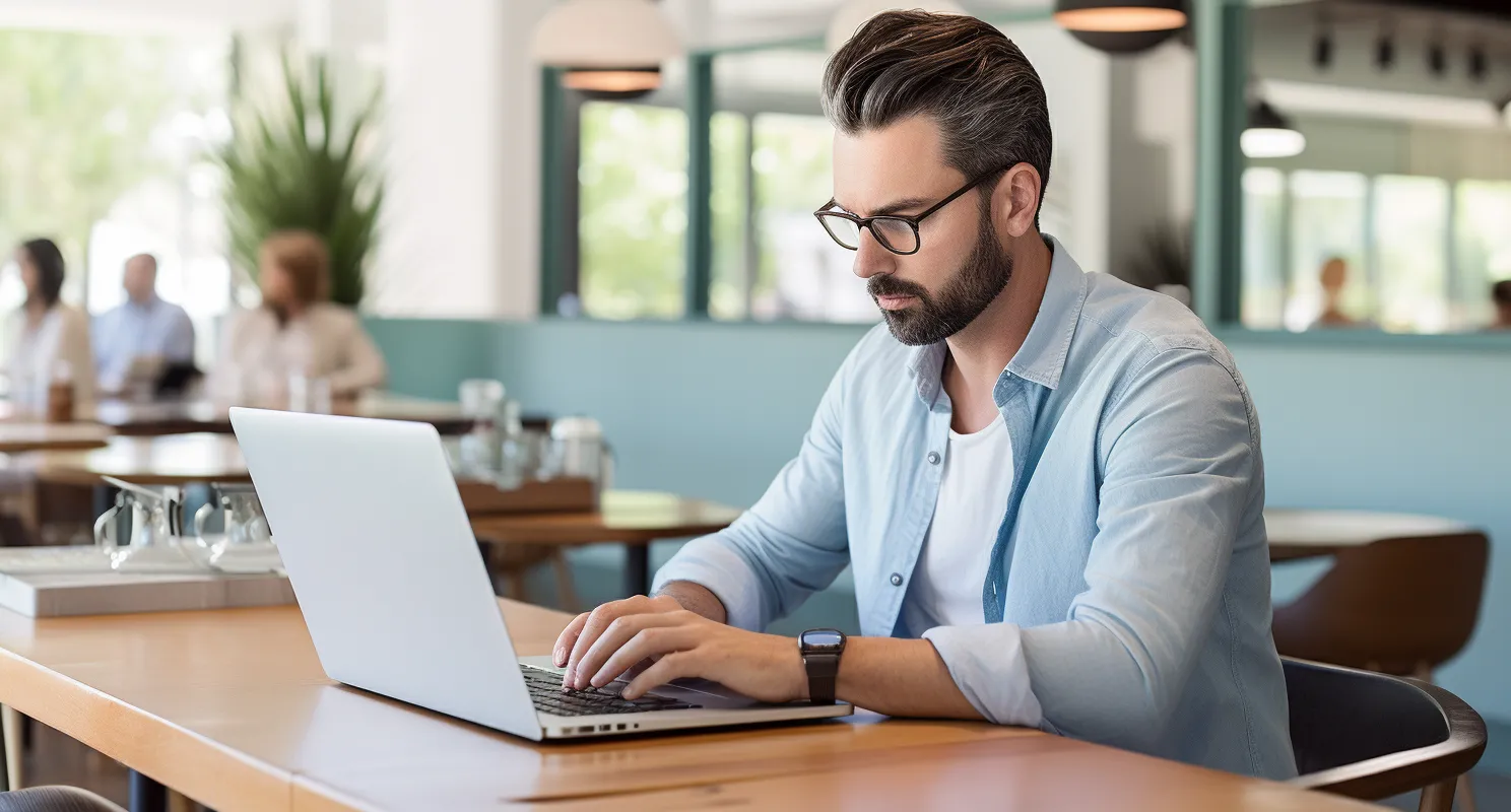 Affiliate Marketer On Laptop