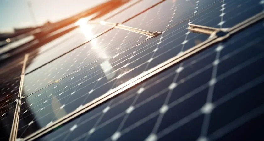 Bifacial Solar Panels In Sunlight