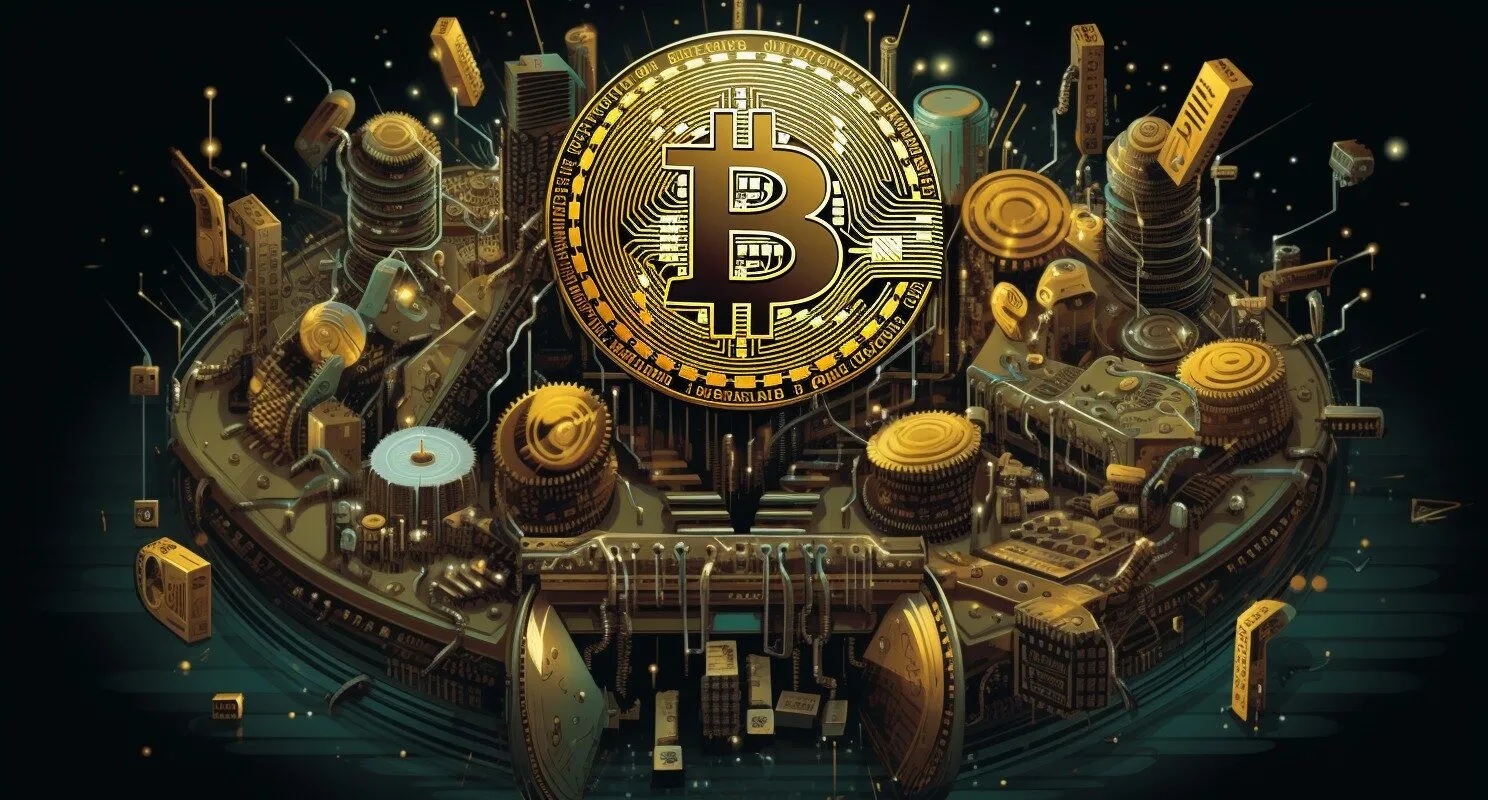 Bitcoin Bits Illustration