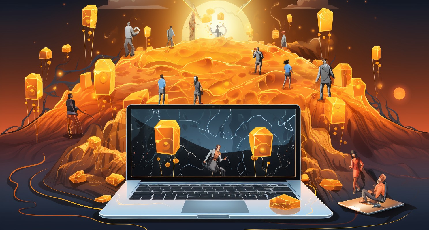 Blockchain Evolution From Bitcoin To Business Illustration