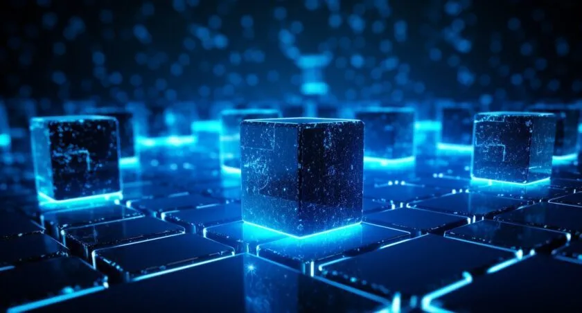 Blockchain Revolution Concept