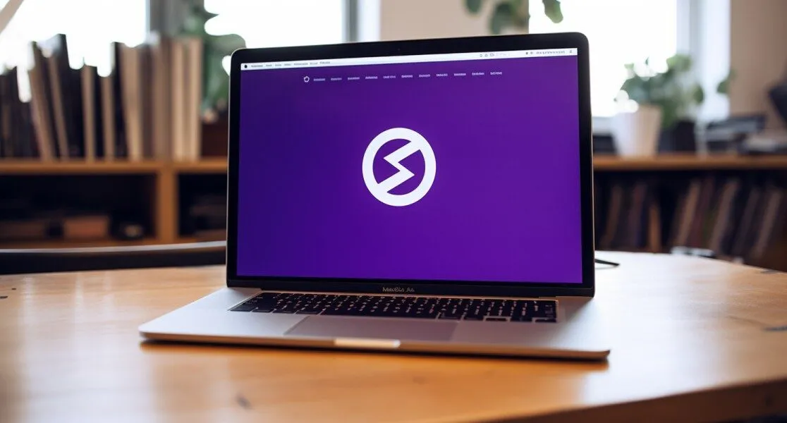Bootstrap Logo On A Laptop Screen