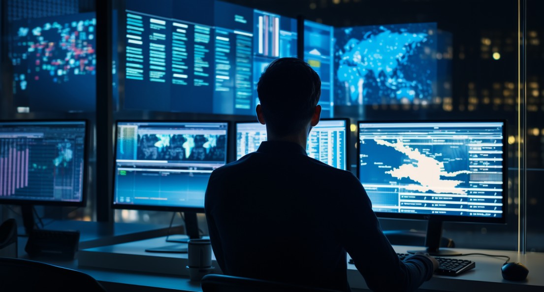 Business Manager Analyzing Data