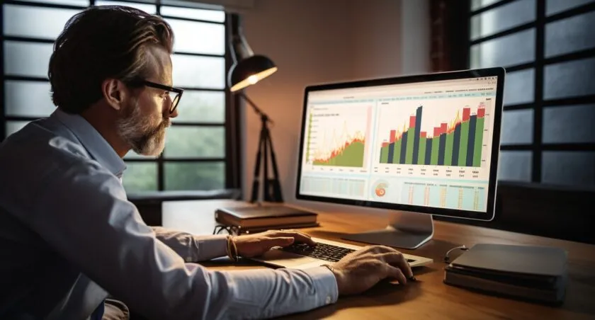 Business Owner Analyzing Past Performance