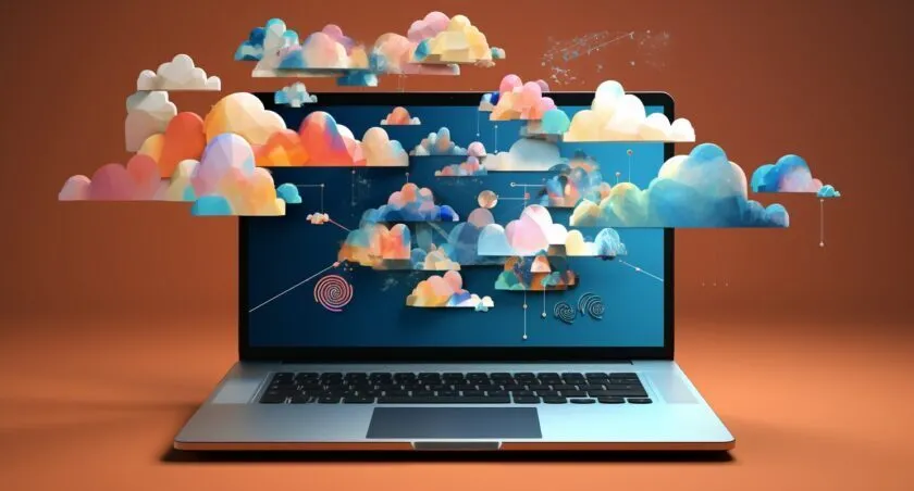 Cloud Computing Company Logo Collage
