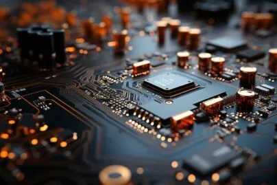 Computer Circuitry Close Up