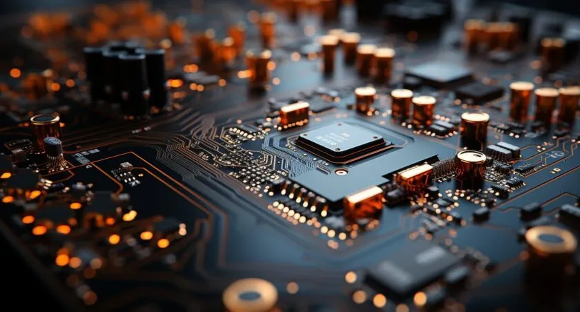 Computer Circuitry Close Up
