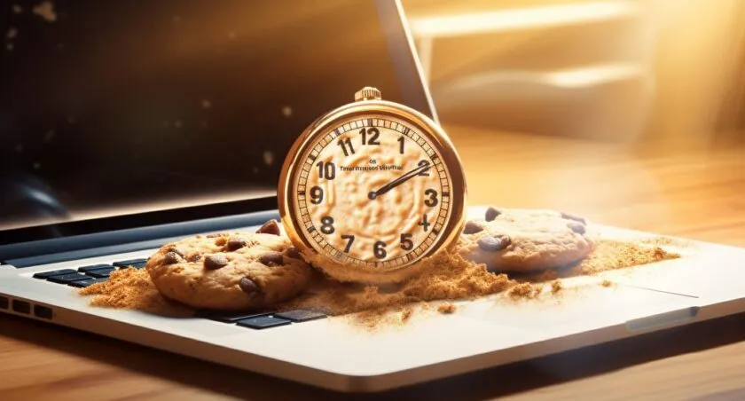 Cookie With A Stopwatch, Symbolizing Cookie Duration