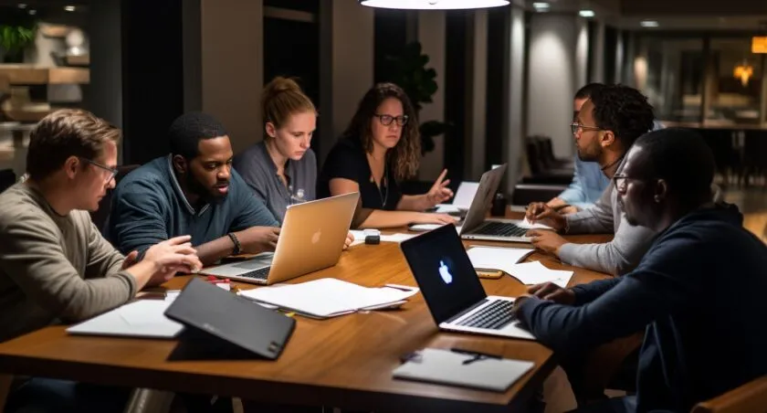 Cryptocurrency Developers At Work