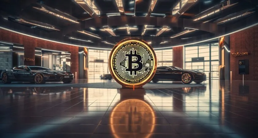 Cryptocurrency Transaction At A Car Dealership