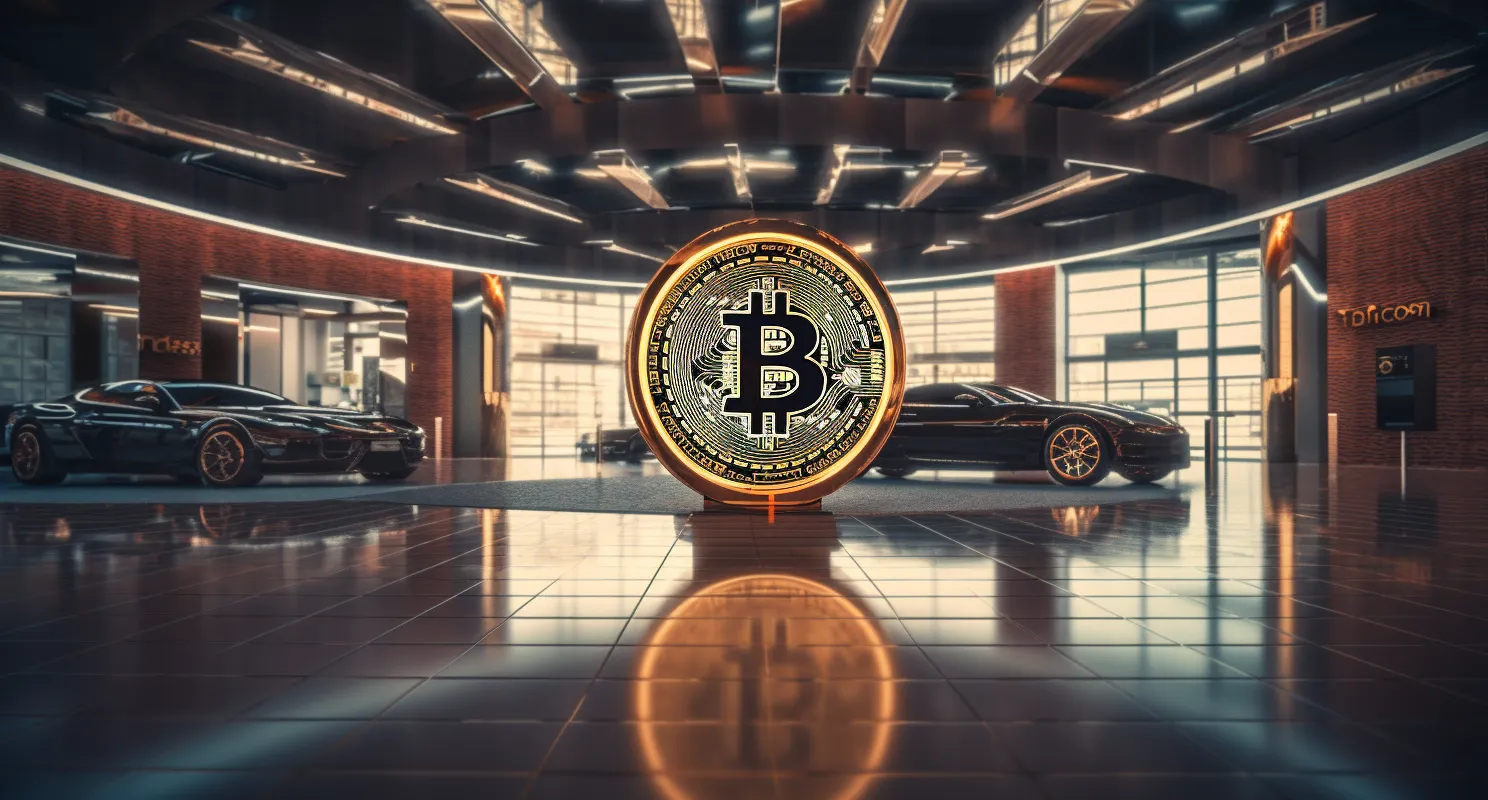 Cryptocurrency Transaction At A Car Dealership