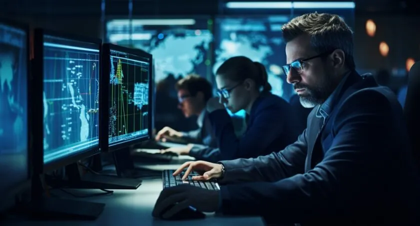 Data Scientists Analyzing Social Media Trends