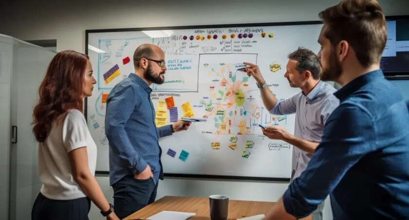 Digital Marketing Team Brainstorming