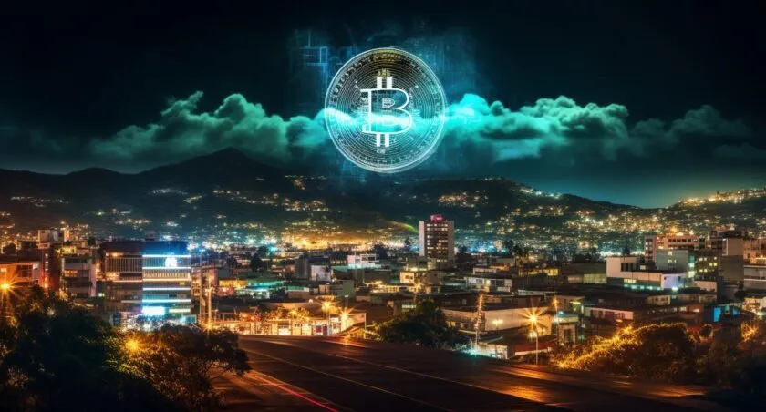 El Zonte Surfing With Bitcoin Branding