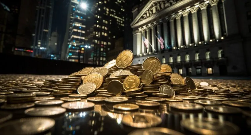 Ethereum Coins In The Heart Of Wall Street