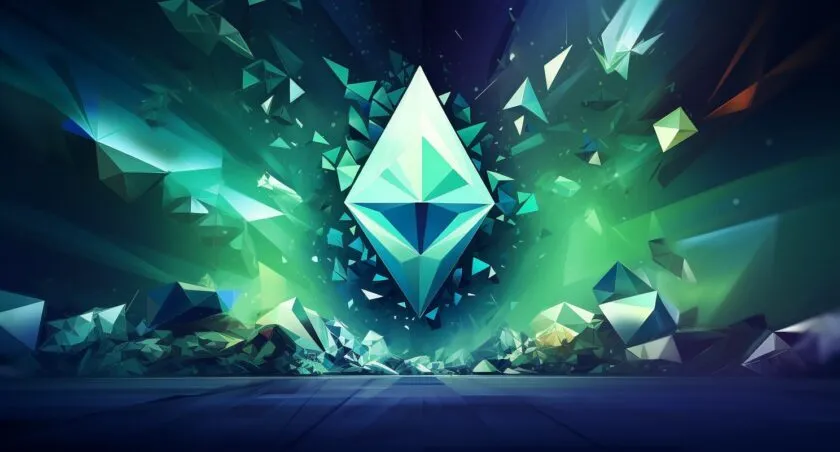 Ethereum Logo With Coinbase Integration
