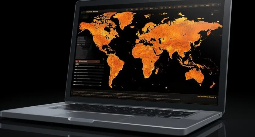 Global Bitcoin Mining Map With Data Visualization