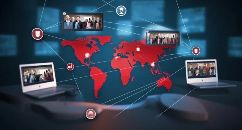 Global VoIP Communication Image