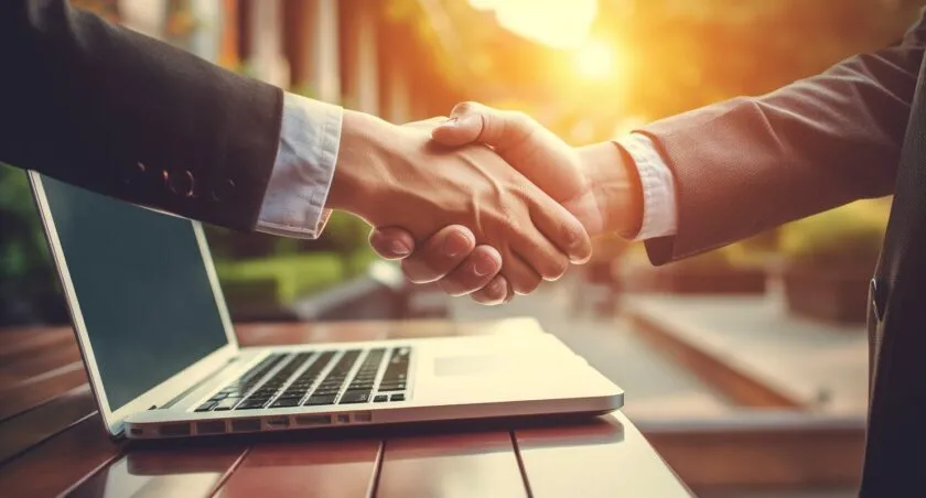 Handshake Between Local Business Owners
