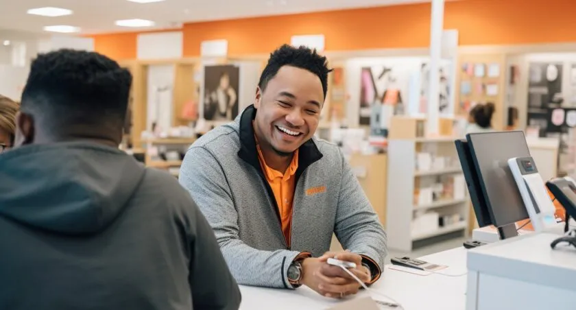 Happy AT&T Online Retailer With Loyal Customers