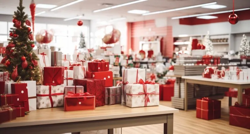 Holiday Return With Festive Gift Wrapping