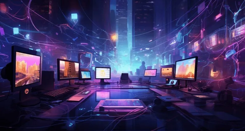 Internet Of Things Emerging Technology Illustration